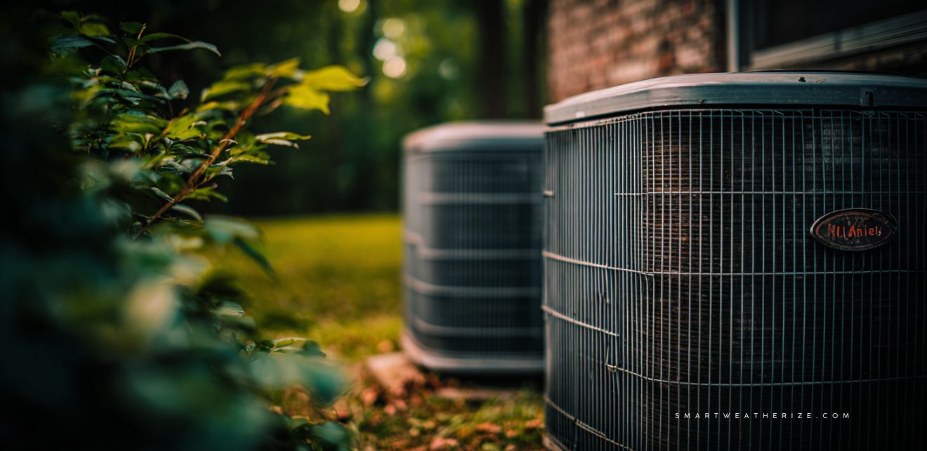 Infographic illustrating HVAC efficiency ratings like SEER, EER, AFUE, and HSPF