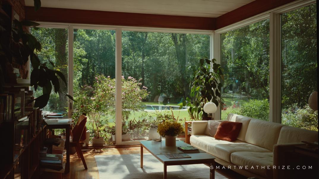 A weatherized home in Southern California