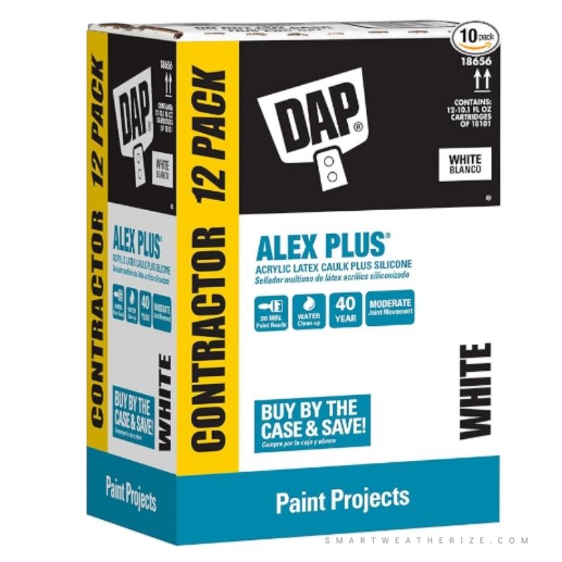DAP Alex Plus Acrylic Latex Caulk + Silicone (10.1 oz)